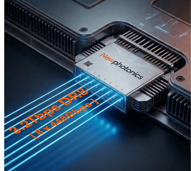 NewPhotonics NPG10240 3.2T 448G PIC for AI Factory Interconnect Scale-Up