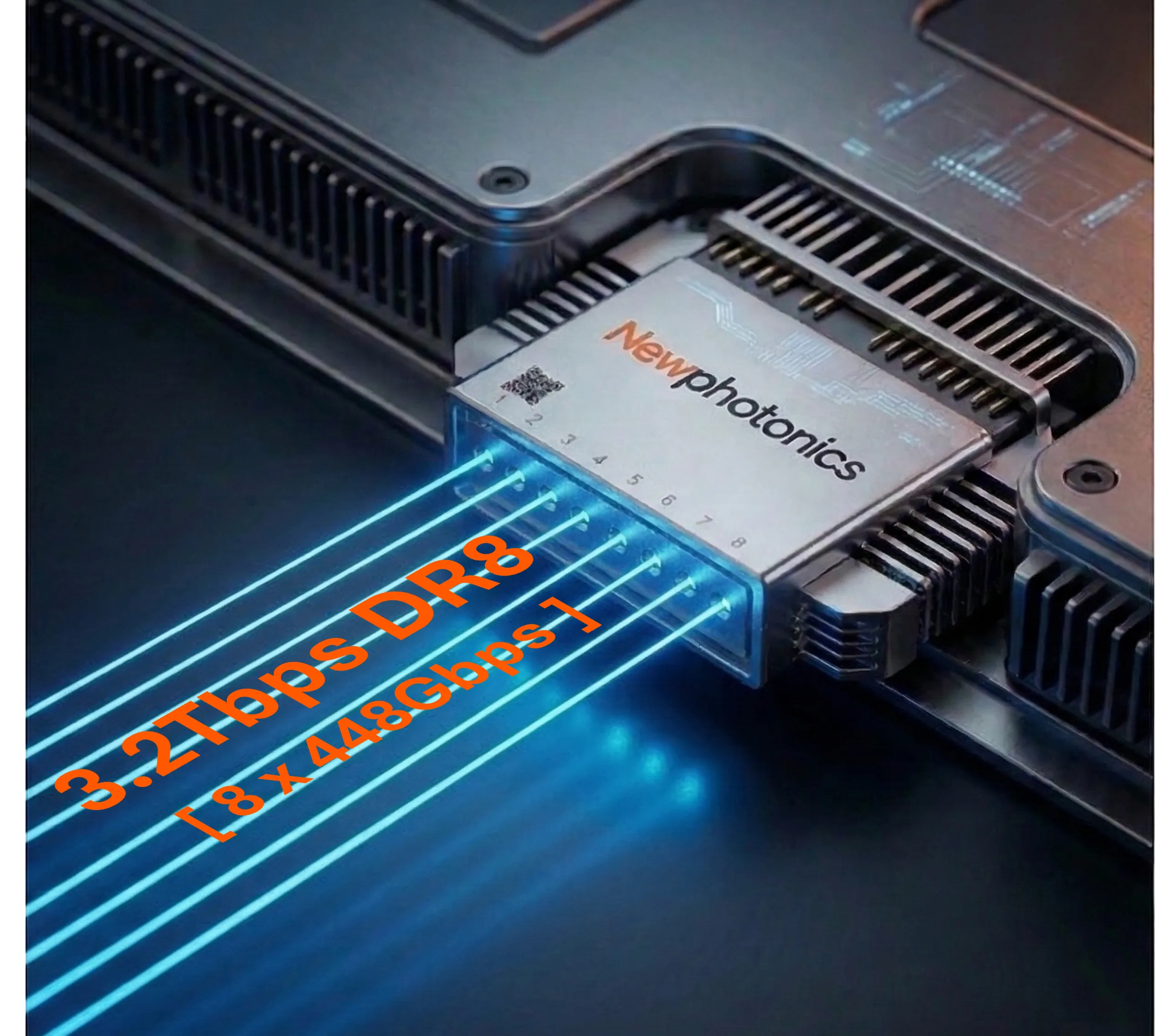NewPhotonics NPG10240 3.2T 448G PIC for AI Factory Interconnect Scale-Up